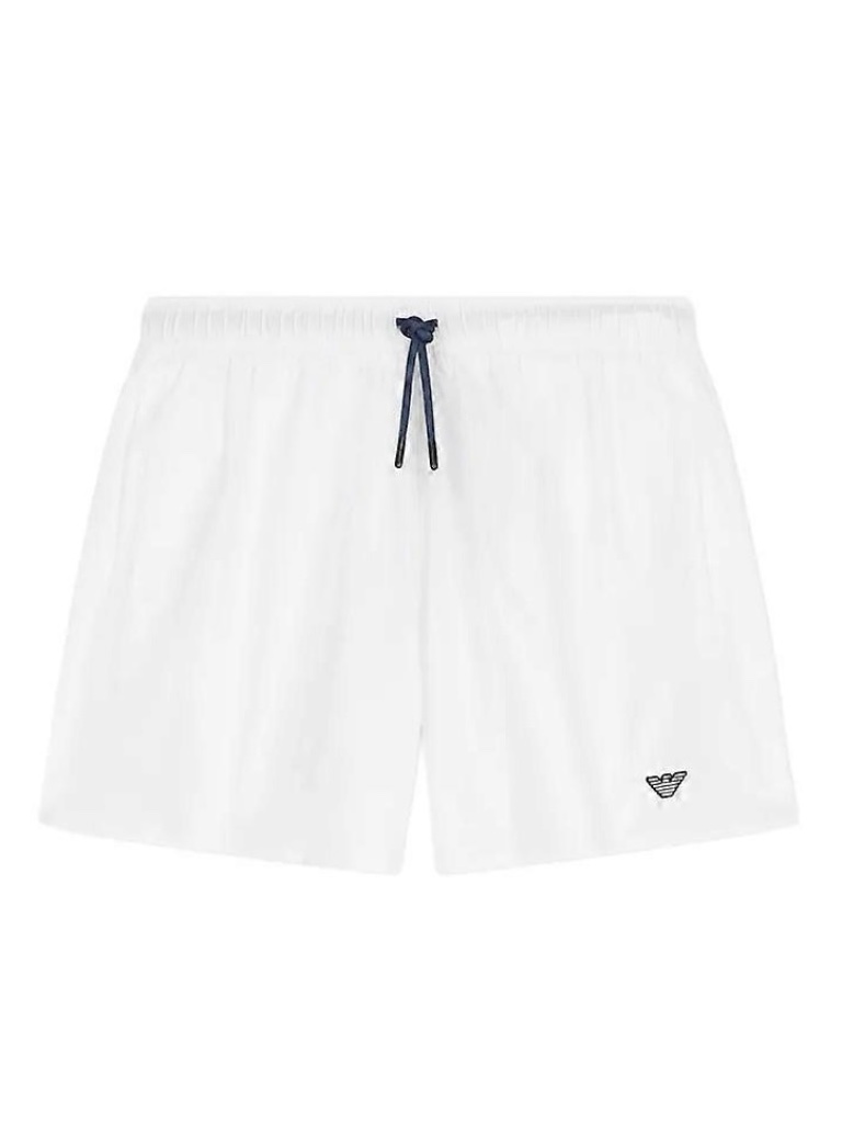 Emporio Armani Mens Swim Shorts White Medium 3234 Waist New 225 Msrp